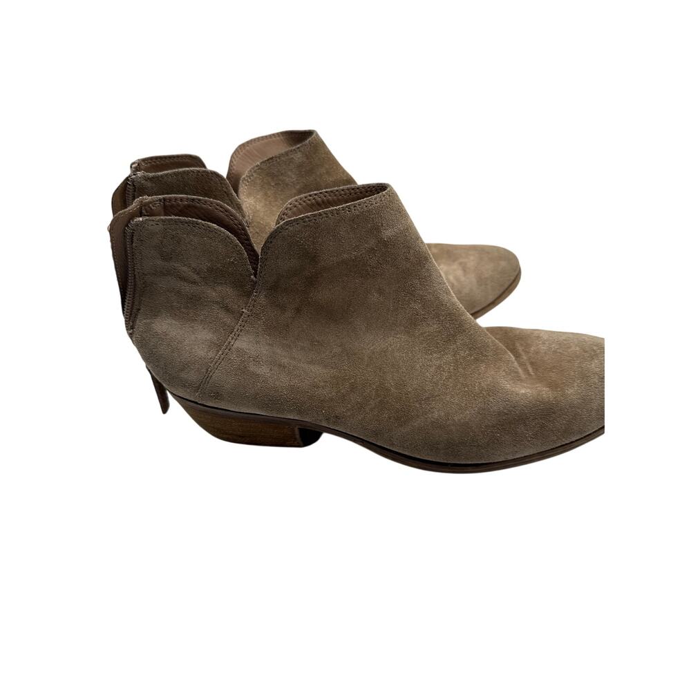 Brown Suede Booties Women's Size 10 - Picture 5 of 7